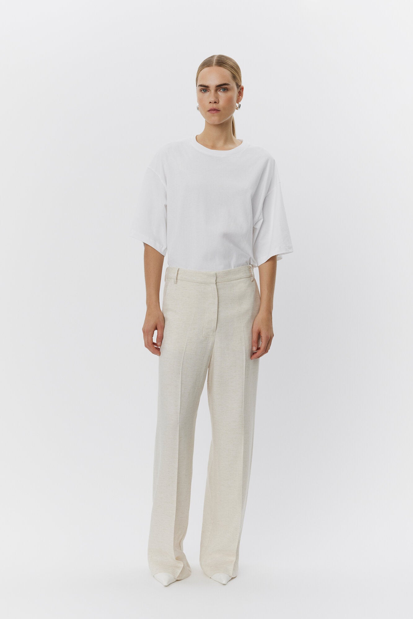 Jade Summer Tweed bukser - Pistacho Shell